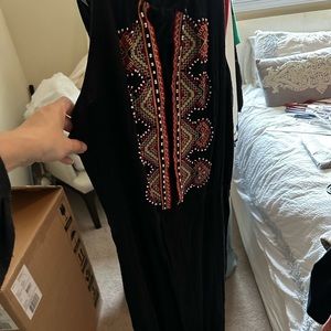 Madewell black halter dress